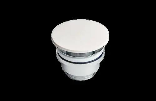 Bottenventil för Marmorline gjutmarmor bänkskiva - Färg vit 01