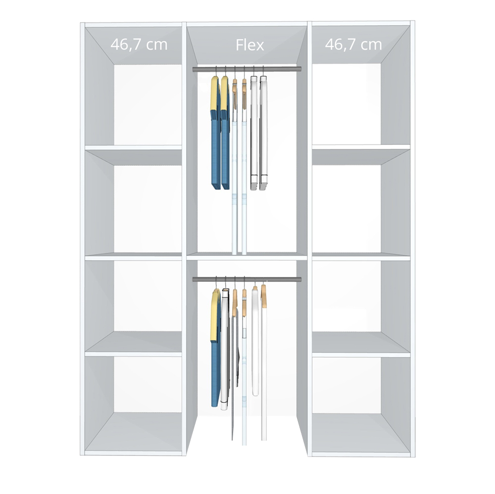 Inventar fra bredde 140 cm til 160 cm - Kitchn - Model B