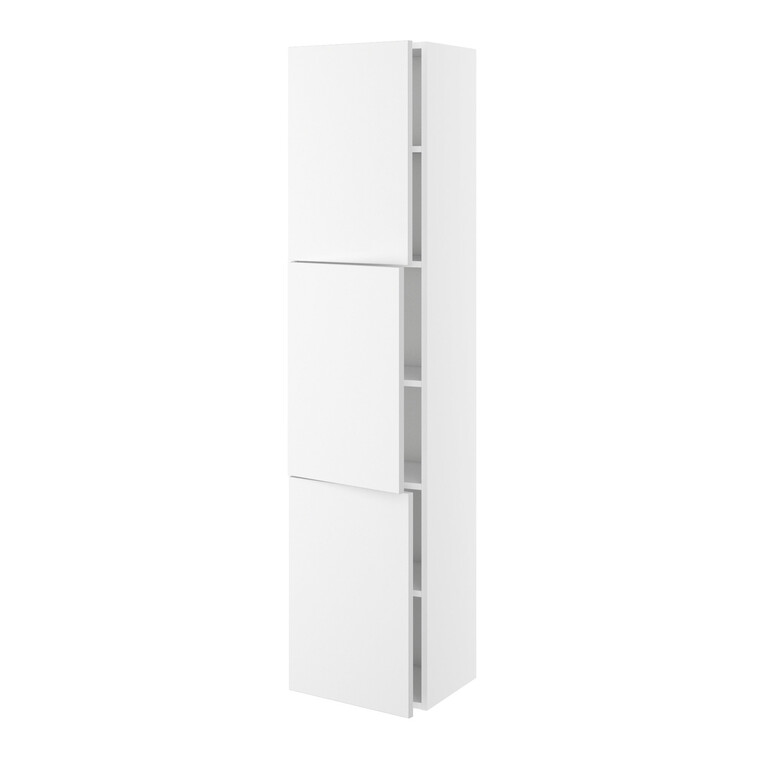 Högskåp badrum med 3 luckor, slimline 