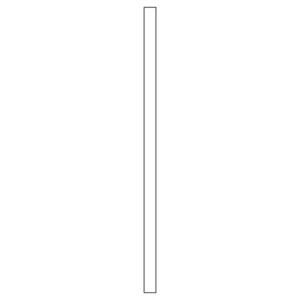 Anpassning till underskåp<br> H: 240 cm B: 10 cm