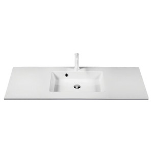 Marmorline Colombo handfat i vit matt gjutmarmor D: 48 cm