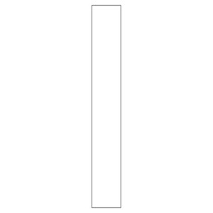 Passbit till överskåp <br> H: 89,6 cm B: 10 cm