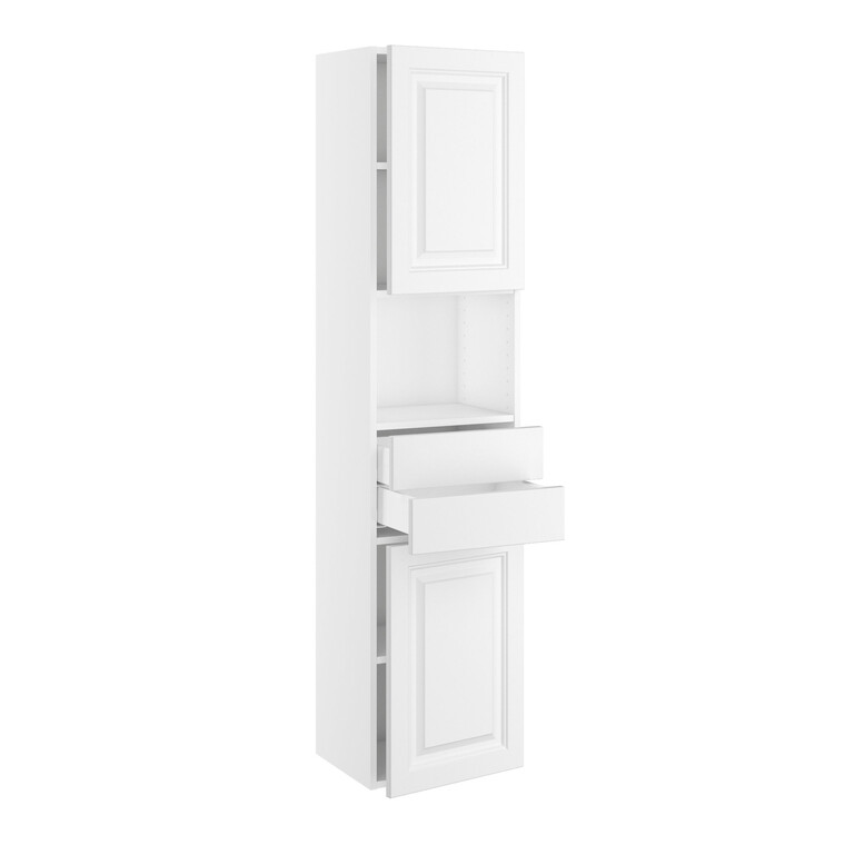 Högskåp badrum med lådor, slimline