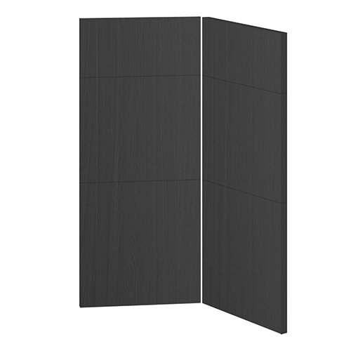 Viklucka 3-delad för hörnskåp<br> Passar U9090 skåp H: 70 cm B: 29,6 cm