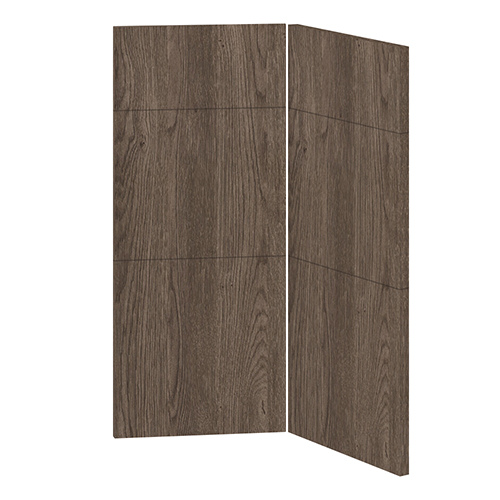 Viklucka 3-delad för hörnskåp<br> Passar U9090 skåp H: 70 cm B: 29,6 cm