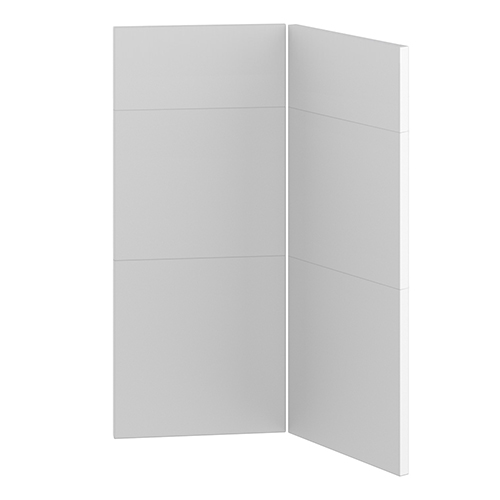 Viklucka 3-delad för hörnskåp<br> Passar U9090 skåp H: 70 cm B: 29,6 cm