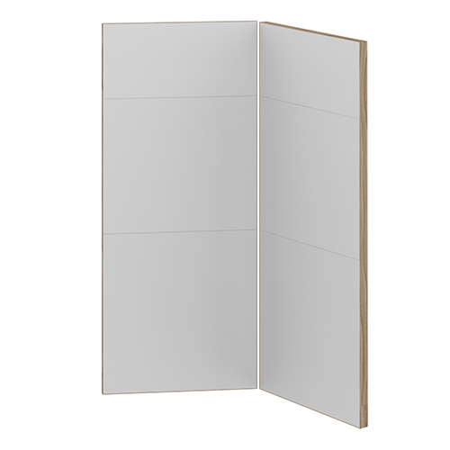 Viklucka 3-delad för hörnskåp<br> Passar U9090 skåp H: 70 cm B: 29,6 cm